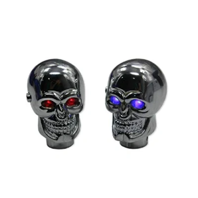 Immagine di Pomello leva del cambio, Testa cranio Car Modified cambio Shift Stick Shifter universale. (blu)