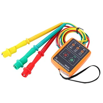Immagine di Tester di Rotazione Delle Fasi, SM 852B per Indicatore dell&#039;Ordine Sequenza Trifase 60 V 600 CA, 20 Hz 400 Hz, con LED, il Controllo Fasi Aperte e l&#039;Identificazion