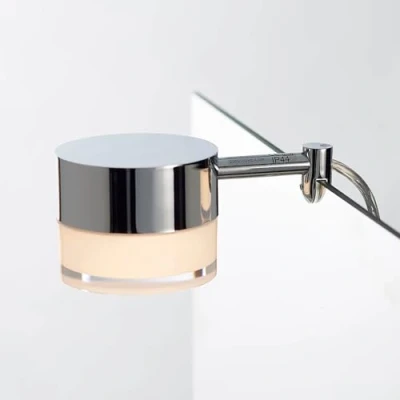 Immagine di Loevschall Lampada da specchio bagno per il in cromo a LED con interruttore