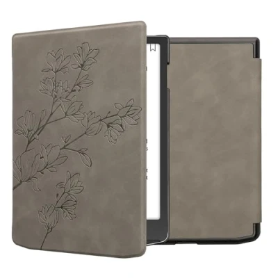 Immagine di kwmobile Custodia eReader Compatibile con Pocketbook InkPad 4 / Color 3 2 Vivlio Cover eBook Reader Flip Case Magnetica Pelle PU Magnolie