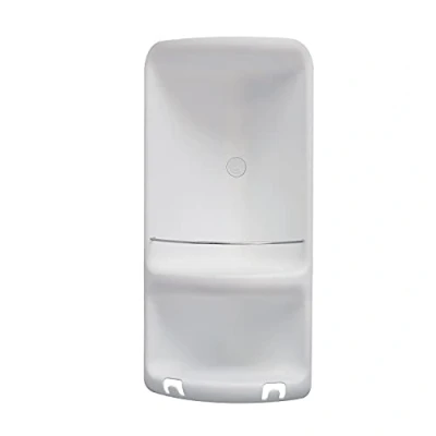 Immagine di GEDY G Caesar Mensola angolare doccia, mensole doccia 2 ripiani colore Bianco, Misure 47,3X22,6X16 CM &amp; 0,45 KG, realizzata in Resina e acciaio inox, Anni di garanzia 2, design R&amp;S