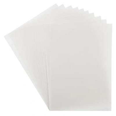 Immagine di Carta trasparente, qualità premium, formato DIN A4, 220 g/mq, bianca, 10 pezzi