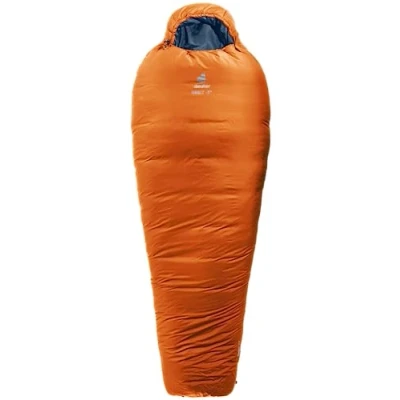 Immagine di deuter Orbit 5, Sacco a Pelo in Fibra Sintetica Men&#039;s, Chestnut Ink, Regular