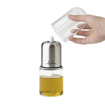 Immagine di Jata HOGAR HACC4539 Spruzzatore olio spray di vetro con pompa. Capacità: 150 ml. Ricaricabile. Senza BPA. Ideale per friggitrice ad aria. Adatto a tutti i tipi liquidi