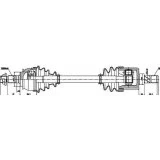 Immagine di GSP 238001 Albero motore / Semiasse Assale anteriore Sx 590 Cambio manuale MINI: Hatchback