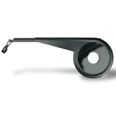 Immagine di SKS GERMANY CHAINBOW_E paracatena per bicicletta 100MM (adatto ingranaggi del mozzo motori Bosch di terza generazione, in plastica/alluminio, con profilo regolabile), nero.