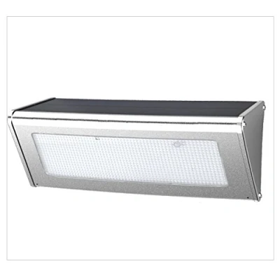 Immagine di Voltman DIO065022 Lampada solare con rilevatore di movimento, colore: Grigio 450 Lm 6000 K IP65 4 modalità illuminazione,