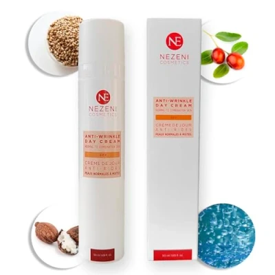 Immagine di Nezeni Crema Viso Antirughe Donna/Uomo 17 Principi Attivi Riempitrice Rughe Profonde Giorno Rassodante Per Viso, Collo e Scollatura Pelle Normale, Grasso Misto