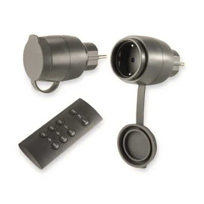 Immagine di REV Funkschalt Set IP44 Mini2+1 sw 0085600503 Kit interruttori senza fili 3 parti Ambiente esterno 3680 W
