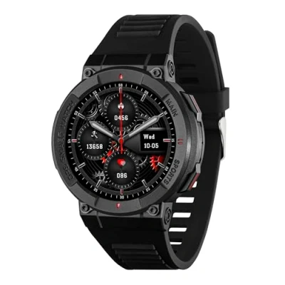 Immagine di Reflex Active Smart Watch Series 43 per uomo e donna con GPS integrato, oltre 100 modalità sportive, frequenza cardiaca, contapassi, effettuare ricevere chiamate, impermeabile IP68, cinturino in