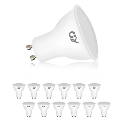 Immagine di GY 12 Lampadine LED GU10, 6W Equivalenti a 60W, 6500K Bianco Freddo, 580 Lumen, Lunga Durata, Basso Consumo, Adatte per Illuminazione Binario e Case da Incasso Certificate CE, Non Dimmerabile