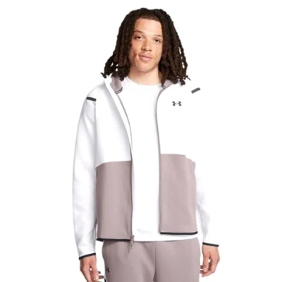 Immagine di Under Armour Unstoppable Felpa con zip, Uomo, Taglia: Medium, Tetra gray