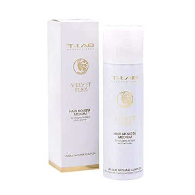 Immagine di T Lab Professional Mousse per capelli Velvet Flex Medium 100 ml