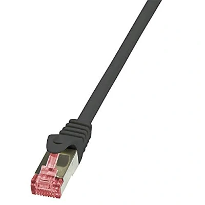 Immagine di LogiLink CQ2048S RJ45 cavo di rete, patch CAT 6 S/FTP 1.50 m Arancione Ritardante fiamma, con protezione 1 pz.