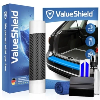 Immagine di ValueShield protezione per paraurti adatto Skoda Kodiaq 2 2023 2030 (5 porte, SUV): pellicola ad alte prestazioni, vernice e antigraffio bagagliaio, paraurti,