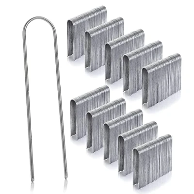 Immagine di GardenMate 500x Picchetti per Fissaggio a Terra di Filo d’Acciaio, Lunghezza 150 mm, Larghezza 25 Spessore d’Acciaio 2,9mm