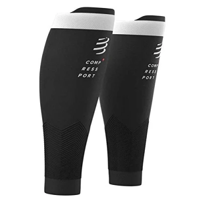 Immagine di Compressport R2v2, Gambaletti di Compressione per Polpacci Unisex Adult, Nero, T4