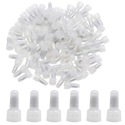 Immagine di CEEYSEE 100 Pezzi Terminale Chiuso a Crimpare Connettori Terminali in Nylon Kit 12 10 AWG (YCE5)