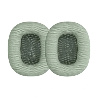 Immagine di kwmobile 2x Cuscinetto Cuffie Compatibile con Apple AirPods Max Pad Cuscinetti Ricambio Over Ear Simil Pelle verde