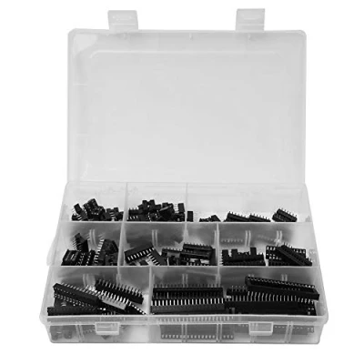 Immagine di presa IC DIP 122 Pz 2.54mm Adattatore 8 6 14 16 18 24 28 40 Pin Connettore per componenti elettronici