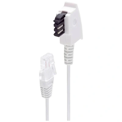 Immagine di Cavo adattatore DSL Shiverpeaks [1x Spina TAE F 1x RJ45 8p2c] 10 m Bianco