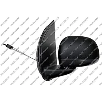 Immagine di Specchio retrovisore esterno Prasco FT1247004 con cavo Sx nero convesso FIAT: Panda III Hatchback