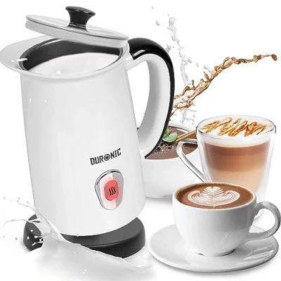 Immagine di Duronic MF130 Montalatte elettrico 2 in 1, Schiumalatte automatico 130ml, Scaldalatte 550W, Cappucinatore, Emulsionatore, Facile da usare e pulire, Ideale per caffè cioccolata calda cappuccino latte