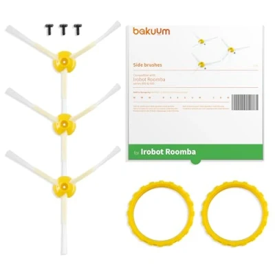 Immagine di BAKUUM Pack x3 Spazzole laterali Viti, per iRobot Roomba Series 800 e 900 con setole ultra resistenti.