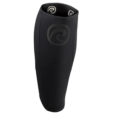 Immagine di Rehband bendaggio per polpaccio in neoprene, compressivo e stinco, parastinchi stacchi da terra, CrossFit, Colore:Carbon/Nero, Misura:S