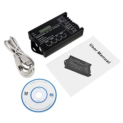Immagine di Yosoo DC12V 24V 20A Regolatore Tempo Programmabile Dimmer Multi Funzione Dispositivo Canale 5 di Tempo, Usato per la Luce Dedicata RGB Rgbw a Due Colori Dedicato (nero)