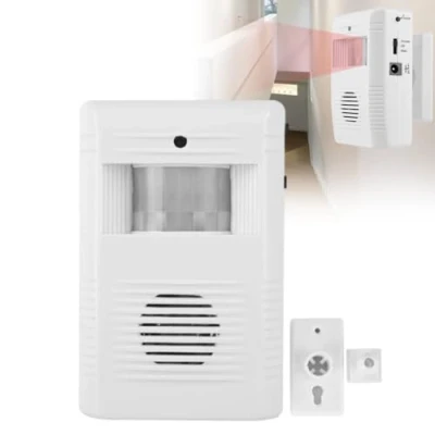 Immagine di Sensore di benvenuto, 16 Music Ir Motion indipendente Store Home Benvenuto Allarme ingresso campanello, con staffa girevole, rilevamento a infrarossi completamente automatico
