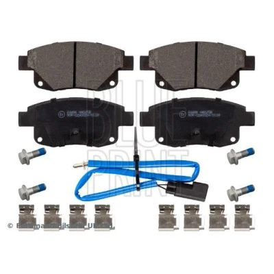 Immagine di BLUE PRINT ADF124221 Kit pastiglie freno Assale posteriore con contatto segnalazione usura materiale di fissaggio FORD: Transit Mk6 Van