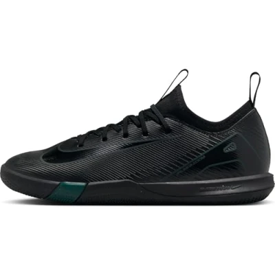 Immagine di Nike Performance JR ZOOM Vapor 16 Academy IC Unisex Scarpe da calcetto per bambini, Taglia: 32, Black/deep jungle Sintetico / tessuto