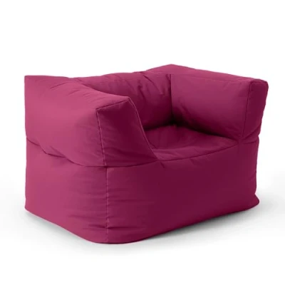 Immagine di Lumaland Poltrona a sacco modulare, facile da espandere e leggere, lavabile, impermeabile, per interni ed esterni giardini, 96 x 72 70 cm, color giallo senape
