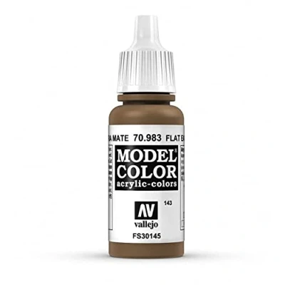 Immagine di Vallejo 70.983 Colore Acrilico Opaco , Marrone (Flat Earth), 17 ml, 1 Pezzo