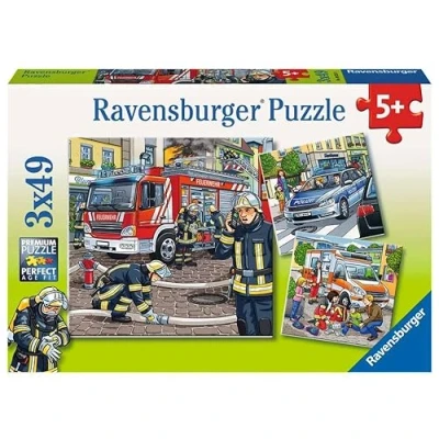 Immagine di Ravensburger Puzzle 3x49, per Bambini a Partire da 5 Anni, 18x18 cm, Aiutanti