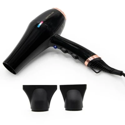 Immagine di Corioliss Asciugacapelli Professionale FLOW+ Ionico 2200 W 3 Regolazioni di Temperatura e 2 Velocità