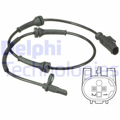 Immagine di DELPHI SS20540 Sensore ABS attivo 705 FIAT: 500 Hatchback, C Cabrio, ABARTH: 500C / 595C 695C FORD: KA Hatchback