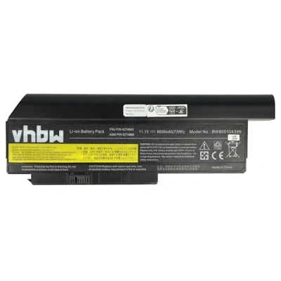 Immagine di vhbw batteria compatibile con Lenovo ThinkPad X220i, X220s, X230i, X220, X230 notebook (6600mAh, 10,8V, Li Ion) Sostituisce 42T4863, 42T4865, 42T4866