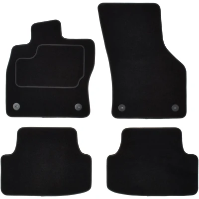 Immagine di MAMMOOTH A041 VW206 PRM 01 Set tappetino Tessile anteriore e posteriore 4 nero