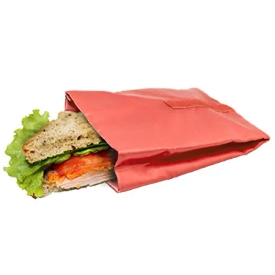 Immagine di NERTHUS FIH 737 Borsa per Sandwich, Riutilizzabile, Colore: Rosso, Ecologico, Adattabile, Facile da Pulire e Lavabile in Lavatrice, 5 x 14 18,5 cm, 10,5x14x18,5 cm
