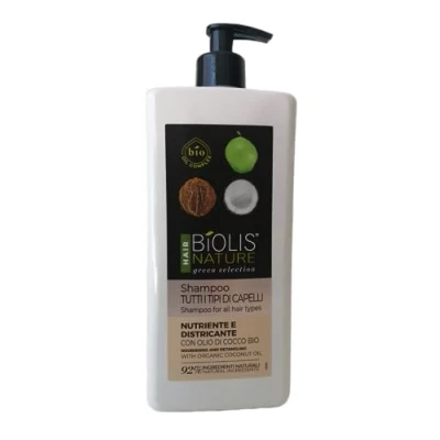 Immagine di Biolis Nature Shampoo Nutriente e Districante per tutti i tipi di Capello con Olio Cocco BIO, 750 ml