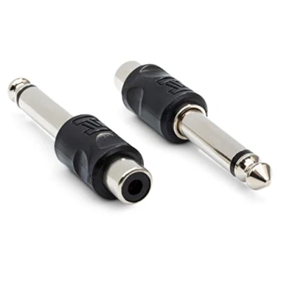 Immagine di Hosa GPR 101, Adaptors, RCA to 1/4 in TS, 2 pc