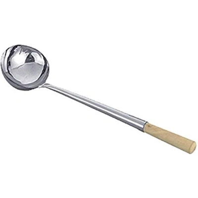 Immagine di JADE TEMPLE Mestolo per Wok, Rotondo, Acciaio Inossidabile, Argento, Inox, 56 x 34 41 cm