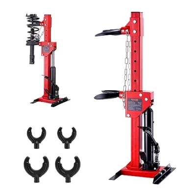 Immagine di VEVOR Kit Compressore a Molla Ammortizzatore Idraulico per Auto Corsa da 320mm, di Strumenti Cilindro 4,5T con Pedale Rimozione Molle Sospensione SUV