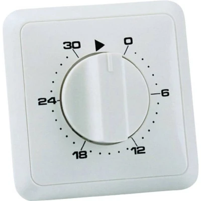 Immagine di Wallair 20100249 Timer per montaggio a incasso analogico Programma giornaliero 30 Min 3680 W IP20 2 poli