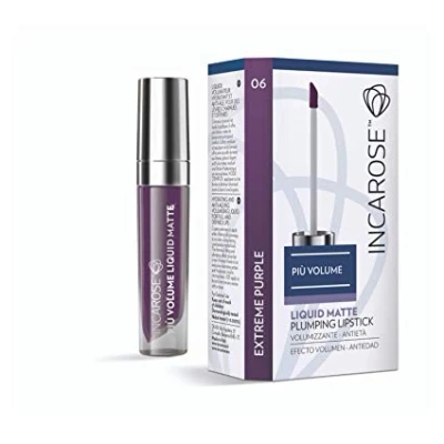 Immagine di INCAROSE PIÙ VOLUME LIQUID MATTE PLUMPING LIPSTICK EFFETTO 06 EXTREME PURPLE 4 ML.