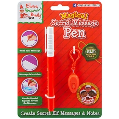 Immagine di Elves Behavin Badly Penna magica con messaggio segreto, per creare note segrete da elfo