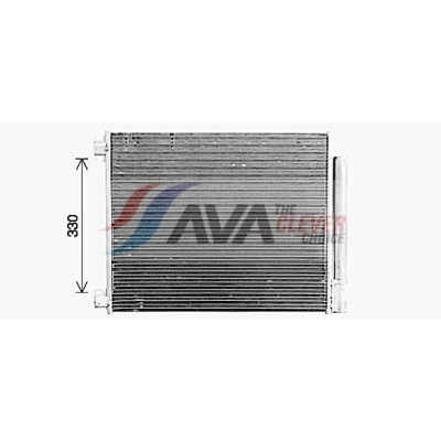 Immagine di PRASCO RT5653D Condensatore con essiccatore 15,6 10,2 Alluminio 517 R 134a RENAULT: Megane 4, GRAND SCENIC 4