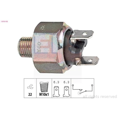 Immagine di EPS 1.810.102 Interruttore luce freno idraulico, meccanico M10x1 Made in Italy OE Equivalent VOLKSWAGEN: LT 28 35 I Bus, TRANSPORTER 3 Bus